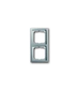 Рамка на 2 поста ABB Pure, сталь 1722-866