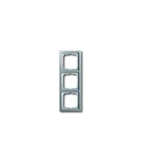 Рамка на 3 поста ABB Pure, сталь 1723-866