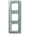 Рамка на 3 поста ABB Pure, сталь 1723-866