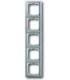 Рамка на 5 постов ABB Pure, сталь 1725-866