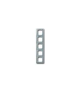 Рамка на 5 постов ABB Pure, сталь 1725-866