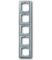 Рамка на 5 постов ABB Pure, сталь 1725-866