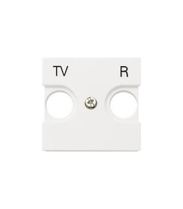 Накладка для TV-R розетки (2 мод﻿уля) ABB Niessen Zenit, белый N2250.8 BL