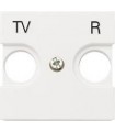 Накладка для TV-R розетки (2 мод﻿уля) ABB Niessen Zenit, белый N2250.8 BL