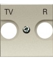 Накладка для TV-R розетки (2 мод﻿уля) ABB Niessen Zenit, шампань N2250.8 CV