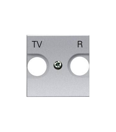 Накладка для TV-R розетки (2 мод﻿уля) ABB Niessen Zenit, серебро N2250.8 PL
