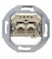 Розетка UAE 2 x 8(4)-полюсная Berker, белый 4562