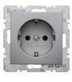 Штепсельная розетка SCHUKO Berker S.1/B.7, алюминий 41431404