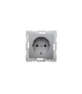 Штепсельная розетка SCHUKO Berker S.1/B.7, алюминий 47431404