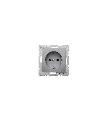 Штепсельная розетка SCHUKO Berker S.1/B.7, алюминий 47431404