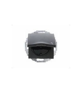 Штепсельная розетка SCHUKO с откидной крышкой Berker S.1/B.3/B.7, антрацит матовый 47441606