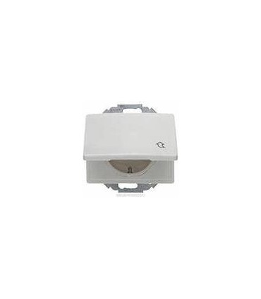 Штепсельная розетка SCHUKO с откидной крышкой Berker S.1/B.3/B.7, белый матовый 47441909