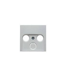 Центральная панель для антенной розетки 2 и 3 отверстия Berker S.1/B.3/B.7, белый матовый 12031909
