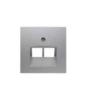Центральная панель для UAE/E-DAT Design/Telekom розетка ISDN Berker S.1/B.7, алюминий 14091404
