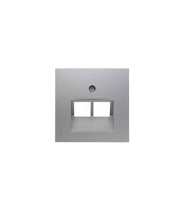 Центральная панель для UAE/E-DAT Design/Telekom розетка ISDN Berker S.1/B.7, алюминий 14091404