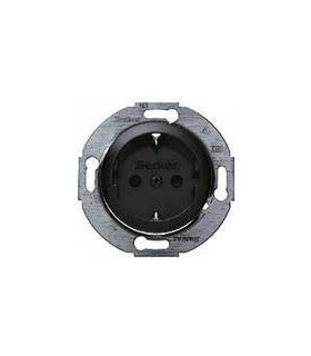 Штепсельная розетка 2к+з SCHUKO Berker R.1/R.3, черный 47432045