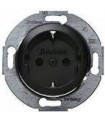 Штепсельная розетка 2к+з SCHUKO Berker R.1/R.3, черный 47432045