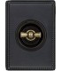 Поворотный выключатель Fontini Venezia Metal рамка антрацит, накладка бронза/коричневый 39801492