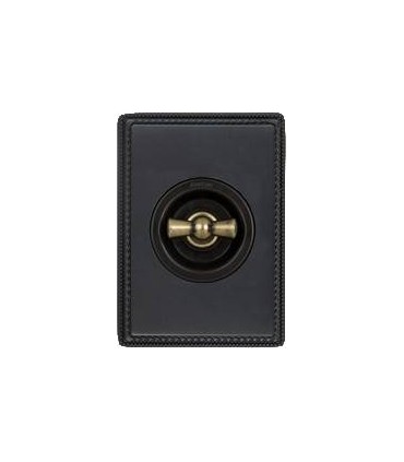 Поворотный выключатель Fontini Venezia Metal рамка антрацит, накладка бронза/коричневый 39801492