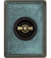 Поворотный выключатель Fontini Venezia Metal рамка патина, накладка бронза/коричневый 39801622