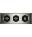 Поворотный выключатель Fontini Venezia Metal 3-ая рамка хром, накладка хром/коричневый 39803512
