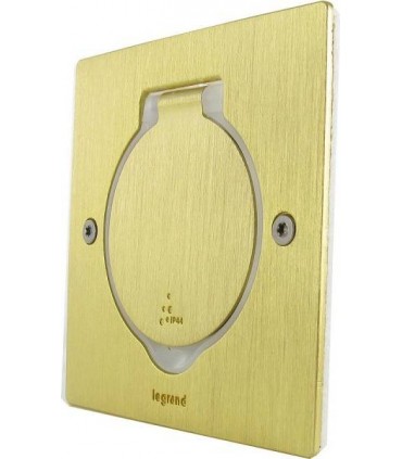 Legrand -Напольный лючок на 2 модуля, квадратный, цвет бронза, IP 44 {PRODUCT_REFERENCE}