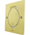 Legrand -Напольный лючок на 2 модуля, квадратный, цвет бронза, IP 44 {PRODUCT_REFERENCE}