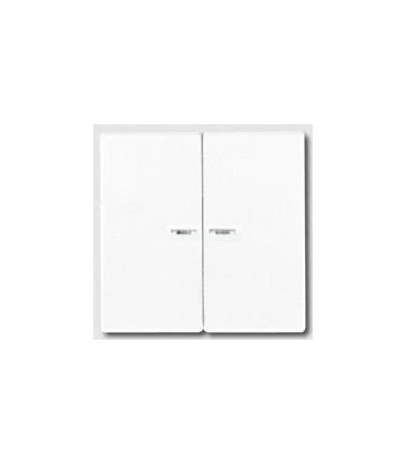 JUNG LS 990 Бел Клавиша 2-я с линзами подсветки LS995KO5WW