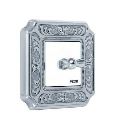 Поворотный выключатель FEDE серии SIENA цвет bright chrome 