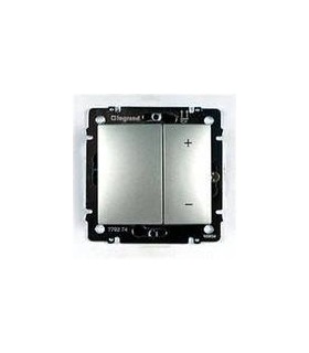 Кнопочный светорегулятор 40-600 Вт/40-600 ВА Legrand Valena, алюминий {PRODUCT_REFERENCE}