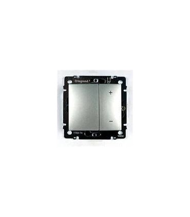 Кнопочный светорегулятор 40-600 Вт/40-600 ВА Legrand Valena, алюминий {PRODUCT_REFERENCE}
