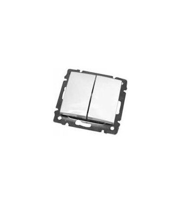 Выключатель двухклавишный Legrand Valena, белый {PRODUCT_REFERENCE}