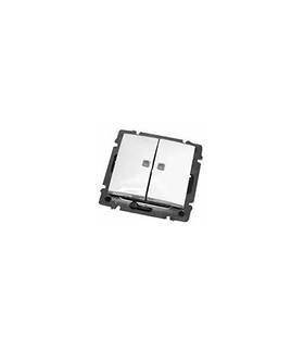 Выключатель двухклавишный с индикацией на 2 клавишы Legrand Valena, белый {PRODUCT_REFERENCE}
