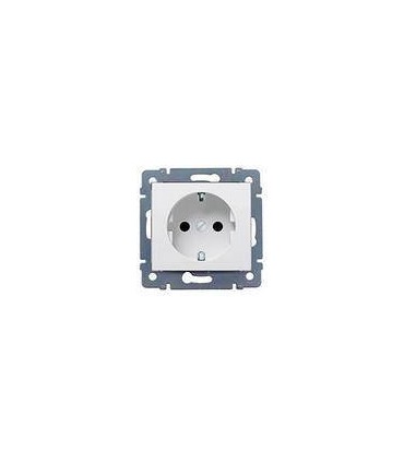 Силовая розетка 2К+3 с защитными шторками на винтах Legrand Valena, белый {PRODUCT_REFERENCE}