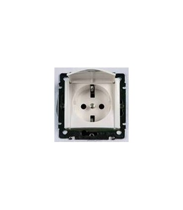 Силовая розетка 2К+3 на винтах с откидной крышкой на винтах Legrand Valena, белый {PRODUCT_REFERENCE}
