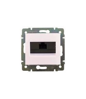 Информационная розетка RJ 45 - категория 5e - UTP - 1 выход - с захватами Legrand Valena, белый {PRODUCT_REFERENCE}