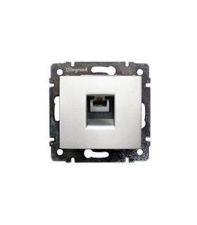 Телефонная розетка RJ 11 - 4 контакта - 1 выход, Legrand Valena, белый {PRODUCT_REFERENCE}