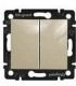Выключатель двухклавишный Legrand Valena, слоновая кость {PRODUCT_REFERENCE}
