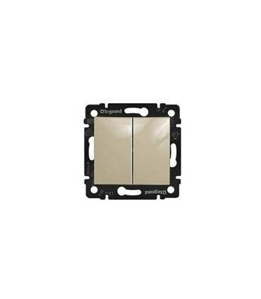 Переключатель двухклавишный Legrand Valena, слоновая кость {PRODUCT_REFERENCE}