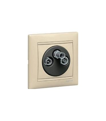 Розетка TV-FM-SAT проходная 14 дБ - 2400 МГц, Legrand Valena, слоновая кость {PRODUCT_REFERENCE}