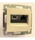 Двойная розетка RJ 45 Кат. 5е/6 UTP + RJ 11 Legrand Valena, слоновая кость {PRODUCT_REFERENCE}