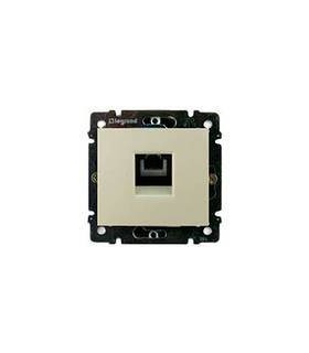 Информационная розетка RJ 45 - категория 5e - UTP - 1 выход - с захватами Legrand Valena, слоновая кость {PRODUCT_REFERENCE}