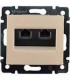 Телефонная розетка RJ 11 - 4 контакта - 2 выхода, Legrand Valena, слоновая кост {PRODUCT_REFERENCE}