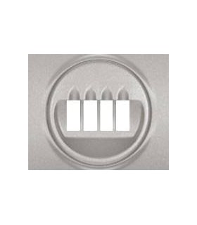 Накладка для двойной розетки для колонки Legrand Galea Life, алюминий {PRODUCT_REFERENCE}