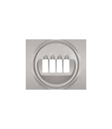 Накладка для двойной розетки для колонки Legrand Galea Life, алюминий {PRODUCT_REFERENCE}