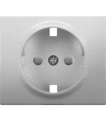 Накладка для розетки 2К+З с защитными шторками Legrand Galea Life, алюминий {PRODUCT_REFERENCE}