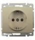 Накладка для розетки 2К+З с защитными шторками Legrand Galea Life, титан {PRODUCT_REFERENCE}
