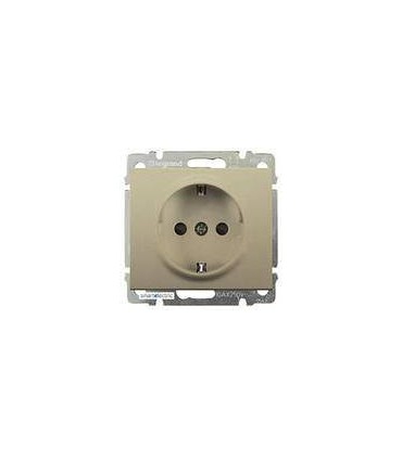 Накладка для розетки 2К+З с защитными шторками Legrand Galea Life, титан {PRODUCT_REFERENCE}