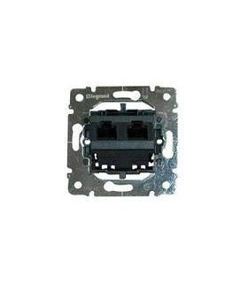 Информационная розетка RJ 45 - категория 5e - UTP - 2 коннектора - монтаж на винтах, Legrand Galea Life {PRODUCT_REFERENCE}