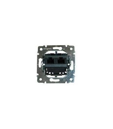 Информационная розетка RJ 45 - категория 5e - UTP - 2 коннектора - монтаж на винтах, Legrand Galea Life {PRODUCT_REFERENCE}